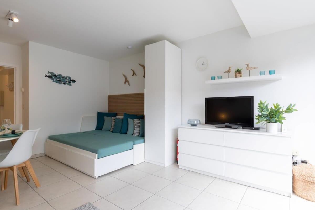 شقة 'Blue Sea' - Studio In Ostend With Private Parking المظهر الخارجي الصورة